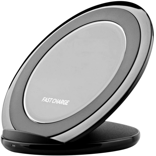 Wireless Fast Charging Pad Dock with Stand for Samsung S10 S9 S8 iPhone 11 XR 12
