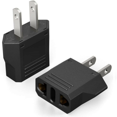 Adaptateur de voyage de type C eu vers É.-U. et Canada Adaptateur de prise de courant Convertisseur d’alimentation universel