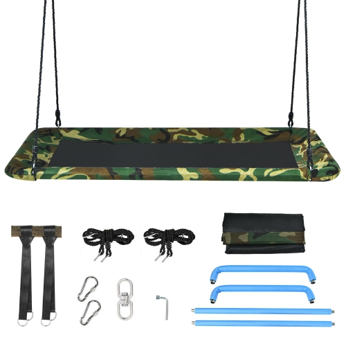 Goplus 700lb Giant 60'' Platform Tree Swing Outdoor w/ 2 Hanging Straps