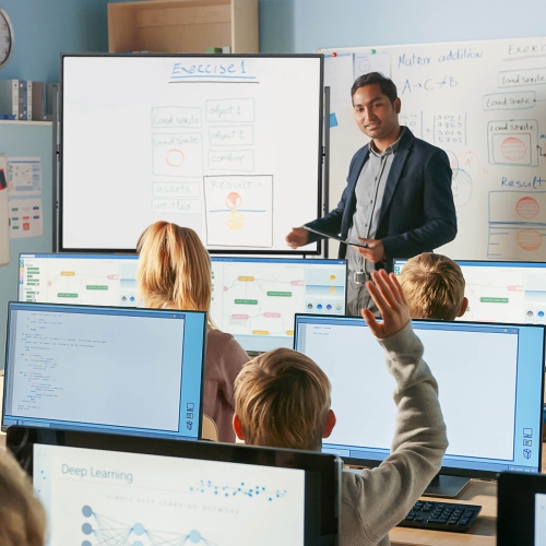 Costway 48"x36" Mobile Magnetic Double-Sided Reversible Whiteboard Height Adjust