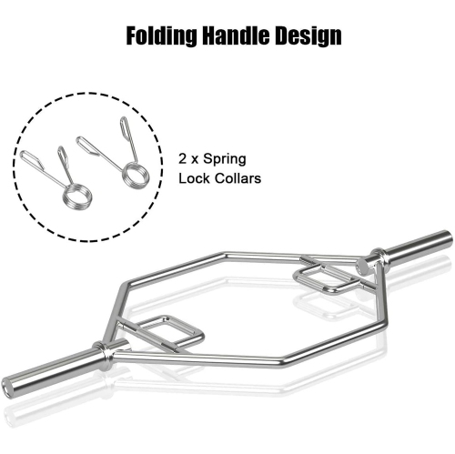 Costway 56" Olympic Tarp Bar W/ Knurled Handles for Weight Lifting and Body Building