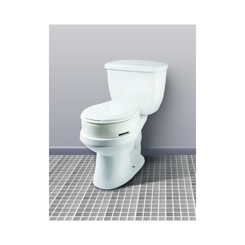Carex Hinged Toilet Seat Rise, Standard Toilet