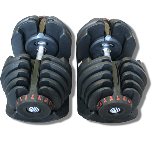 Gym Army - Adjustable Dumbbells | 10lbs - 90lbs | Home Gym Equipment Dumbells (Sold as a Pair - 2 Year Warranty)