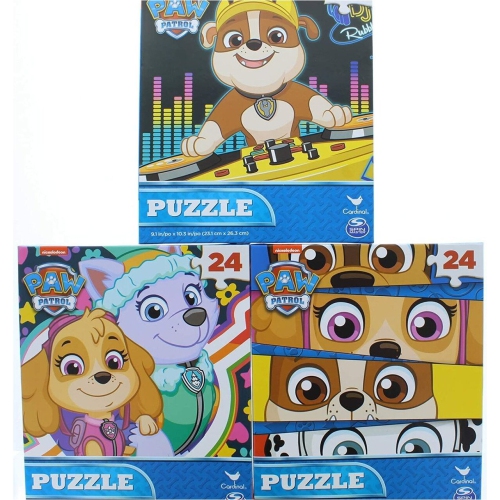 Paw Patrol 3-Pack Puzzle Combo - 24 Pieces Each