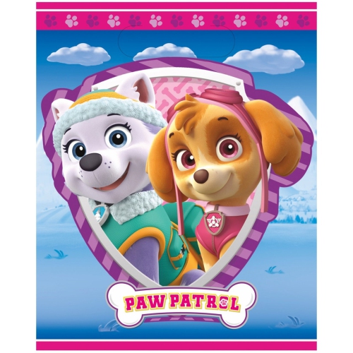 Paw Patrol Girl Birthday Loot Bags [8 Per Pack]
