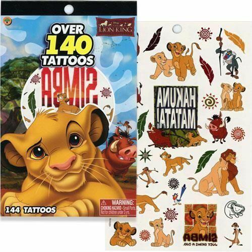 Disney Lion King Tattoo Book - Over 140 Tattoos