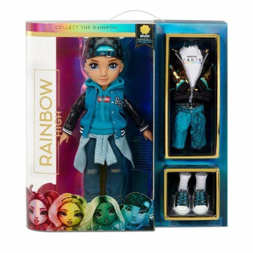Rainbow High River Kendall – Rainbow Fashion Boy Doll with 2 Complete Mix & Match Outfits and Accessories