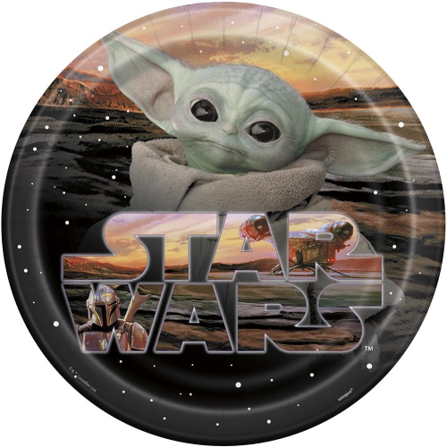 Star Wars Mandalorian - The Child -9 inch Luncheon Plates