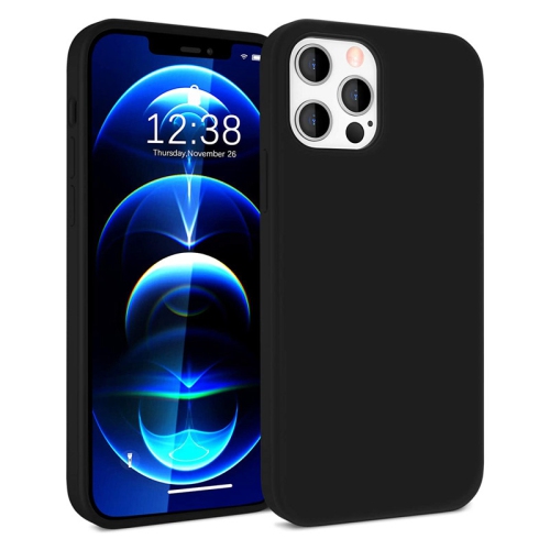 【CSmart】 Premium Silm Soft Liquid Silicone Gel Rubber Back Case Back Cover for iPhone 13 Pro Max, Black