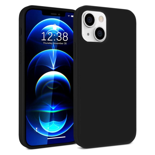 【CSmart】 Premium Silm Soft Liquid Silicone Gel Rubber Back Case Back Cover for iPhone 13 Mini, Black