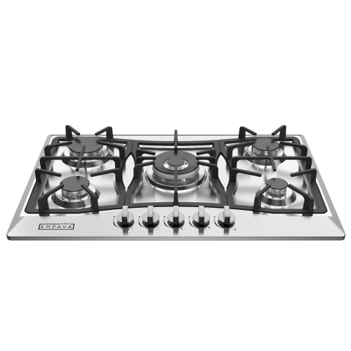 Empava 30 in. Gas Stove Cooktop with 5 3rd Gen Italy Sabaf Sealed Burners in Stainless Steel