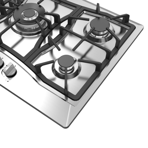 Empava 30 in. Gas Stove Cooktop with 5 3rd Gen Italy Sabaf Sealed Burners in Stainless Steel