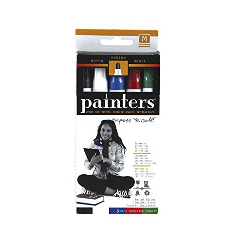Elmer's Painters Opaque Paint Markers, Set of 5 Markers, Bright