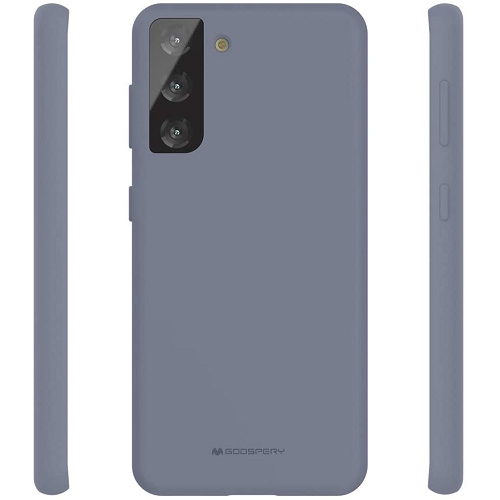 TopSave Goospery Liquid Silicone Rubber Bumper Case with Soft Microfiber For Samsung Galaxy S21 FE, Light Purple