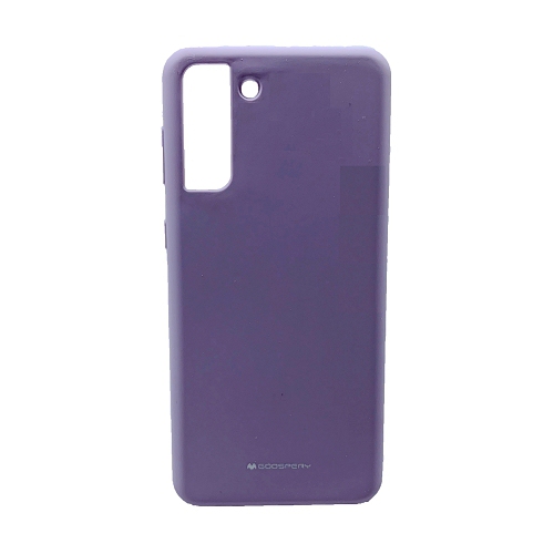 TopSave Goospery Liquid Silicone Rubber Bumper Case with Soft Microfiber For Samsung Galaxy S21 FE, Purple