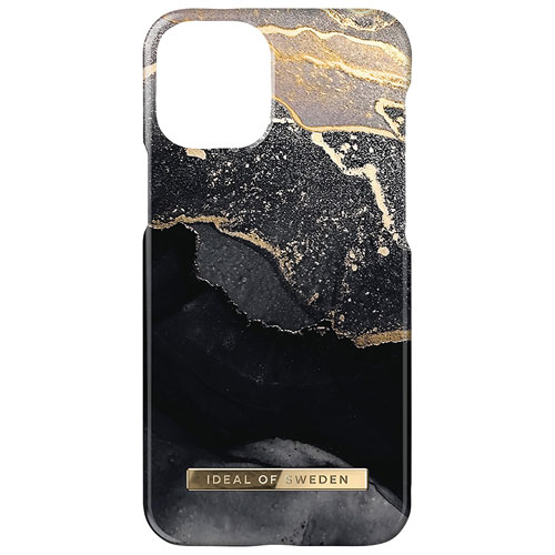 iDeal of Sweden Fashion Fitted Hard Shell Case for iPhone 13/12 mini - Golden Twilight Marble