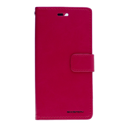 TopSave Goospery Bluemoon Card Slot w/Magnetic Clip Leather Folio Wallet Flip For iPhone 13 Pro Max, Hot Pink