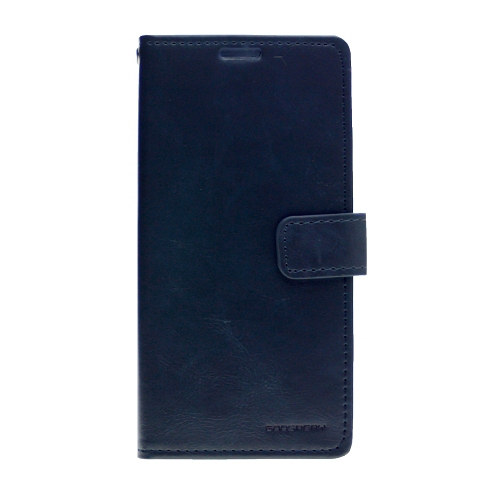 TopSave Goospery Bluemoon Card Slot w/Magnetic Clip Leather Folio Wallet Flip For Samsung Galaxy S21 FE, Navy Blue