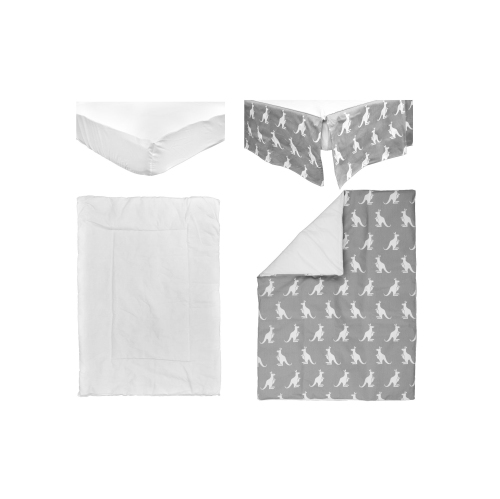 Ensemble de literie pour berceau de bébé Bebelelo pour garçons et filles - Ensemble de literie pour bébé 4 pièces