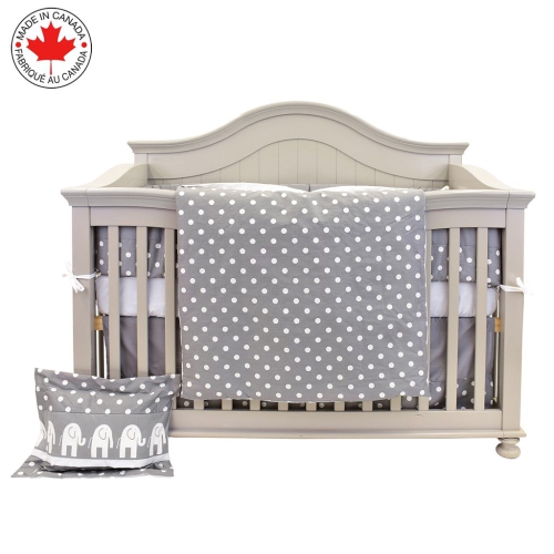 Bebelelo 7 Pieces Baby Bedding Set - Nursery Crib Set Including Skirt, Comforter, Quilt Cover, Fitted Sheet, and More for Kids, Boys, Girls