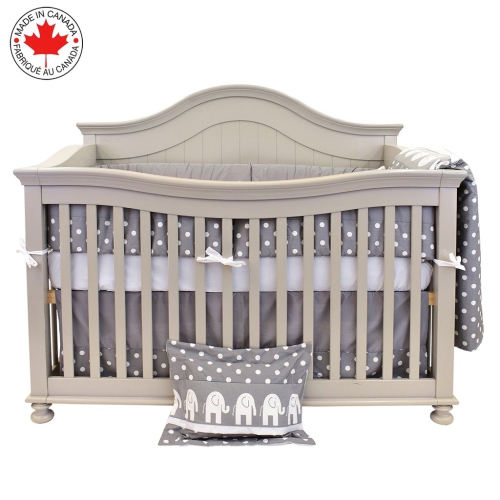 Bebelelo 7 Pieces Baby Bedding Set - Nursery Crib Set Including Skirt, Comforter, Quilt Cover, Fitted Sheet, and More for Kids, Boys, Girls