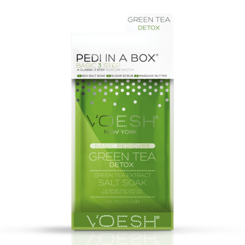 VOESH  Pedi In A Box Basic 3 Step - Tea In Green