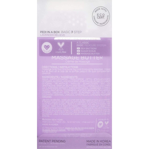 VOESH Pedi In A Box Basic 3 Step - Lavender
