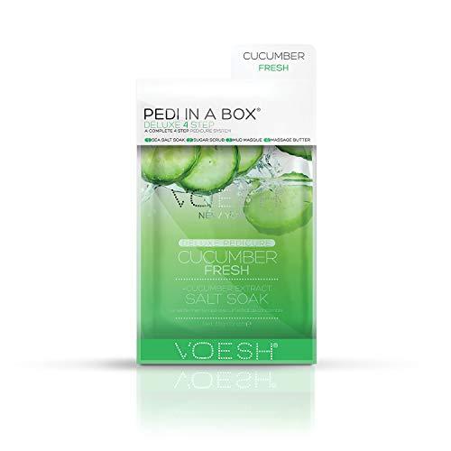Ensemble de luxe de 4 marches Pedi In A Box de VOESH - concombre frais