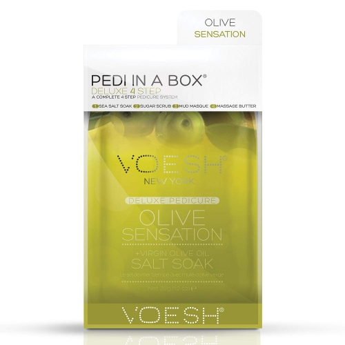 VOESH  Pedi In A Box Deluxe 4 Step Set - Olive Sensation