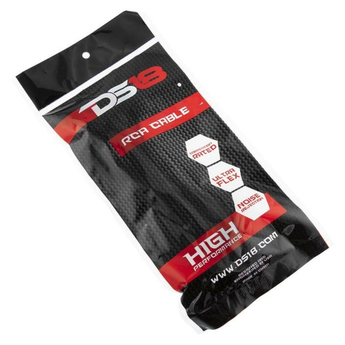 DS18 RCA-6FT 6ft 2-Channel Twisted RCA Cable