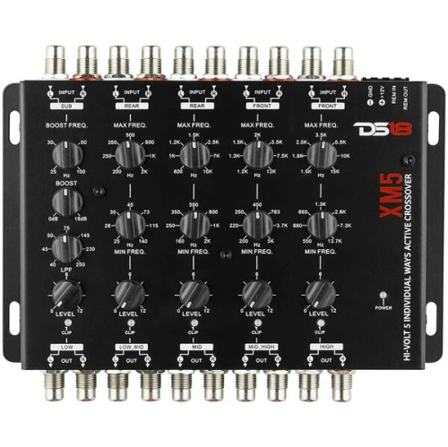 DS18 XM5 5 Way Pro Audio Crossover