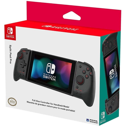 HORI Nintendo Switch Split Pad Pro Ergonomic Controller for Handheld Mode by HORI, Officially Licensed By Nintendo - Translucent Black
