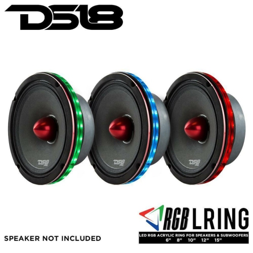 DS18 LRING8 8" RGB LED Speaker Ring