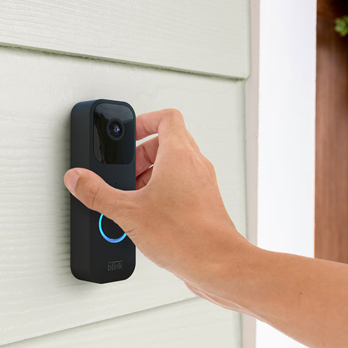 Blink Wired/Wire-Free Video Doorbell - Black