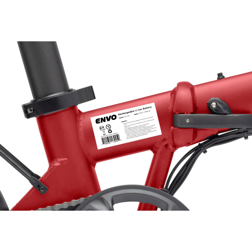 Open Box - ENVO Lynx-20 Folding eBike - Red