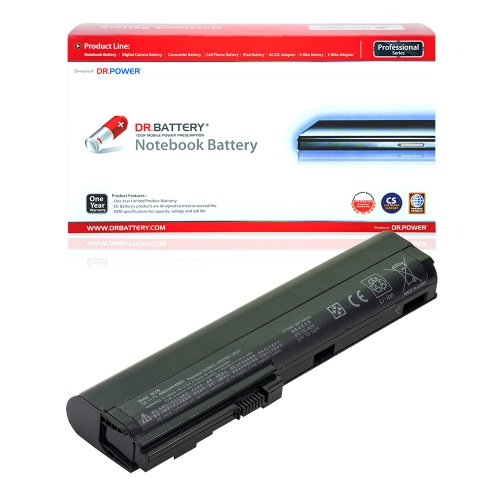 DR. BATTERY - Replacement for HP EliteBook 2570p Noteook PC / 2560p / 2560p Noteook PC / QK645AA / QK645UT / SX06 / SX06XL [11.1V / 4400mAh / 49Wh]