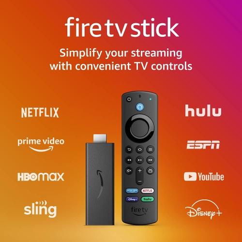 Fire TV Stick (3rd Gen) with Alexa Voice Remote (includes TV controls), HD  streaming device