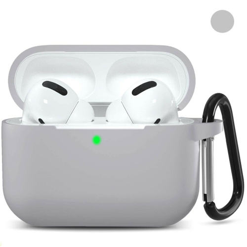Silicone Airpod Pro Case Soft Cover With Belt Clip For Apple AirPods Pro 2019