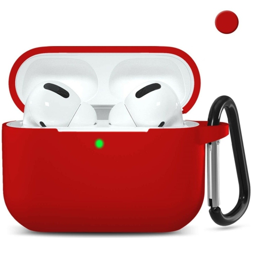 Silicone Airpod Pro Case Soft Cover With Belt Clip For Apple AirPods Pro 2019