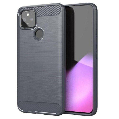 for Google Pixel 5 - Case Carbon Fiber Protective Shockproof Soft TPU Cover