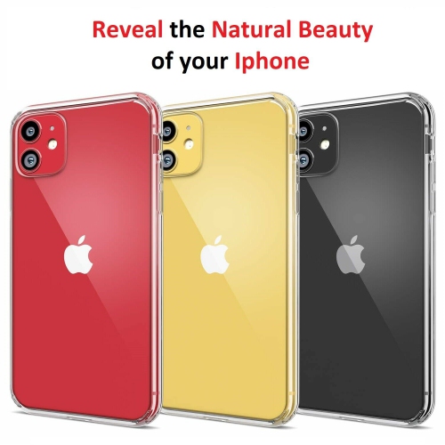 Pour iPhone 11 Étui transparent – Couverture arrière en TPUR souple et mince de qualité supérieure