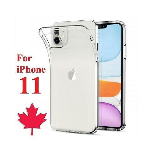 Pour iPhone 11 Étui transparent – Couverture arrière en TPUR souple et mince de qualité supérieure