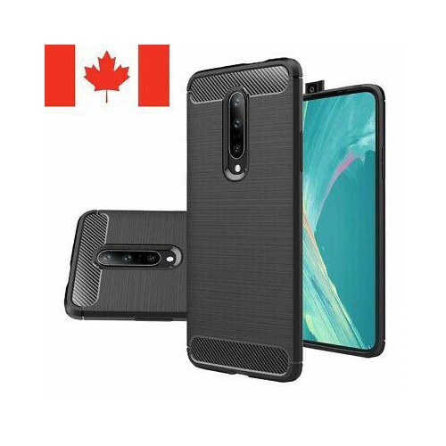 For OnePlus 7 Pro Case - Shockproof Carbon Fiber Soft TPU Hybrid Cover