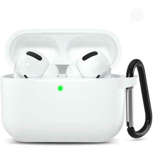 Silicone Airpod Pro Case Soft Cover With Belt Clip for Apple AirPods Pro 2019