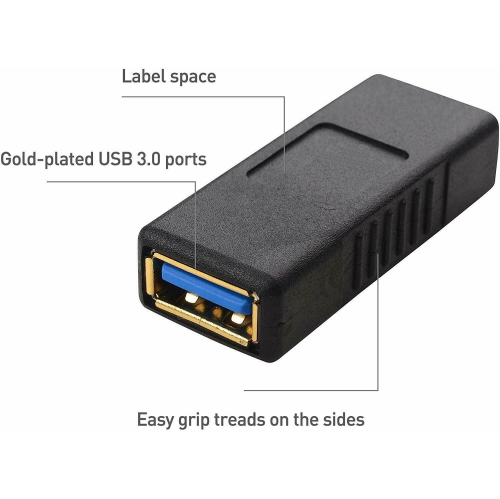 USB to USB Adapter 3.0 Extension Female to Female Converter Coupler Connector