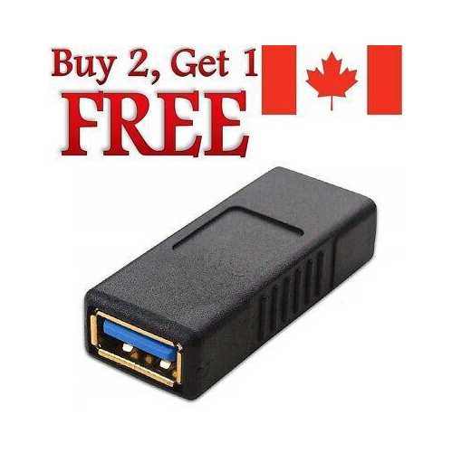 USB to USB Adapter 3.0 Extension Female to Female Converter Coupler Connector