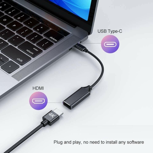 USB Type-C to HDMI Cable Adapter 4K 30hz 3.1 Converter TV for Macbook Air Pro