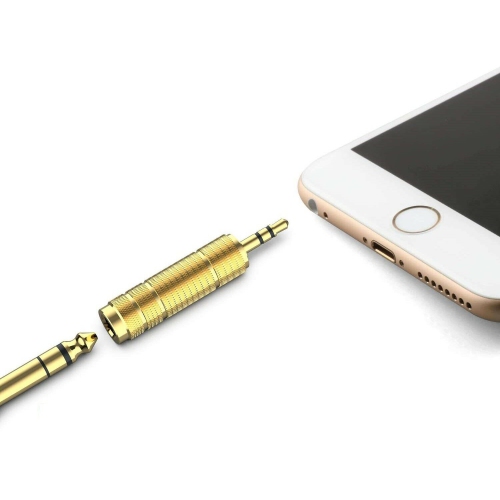 1/8" 3.5mm Male to 6.5mm 1/4" Audio Jack Stereo Headphone Adapter 3.5mm to 6.5mm