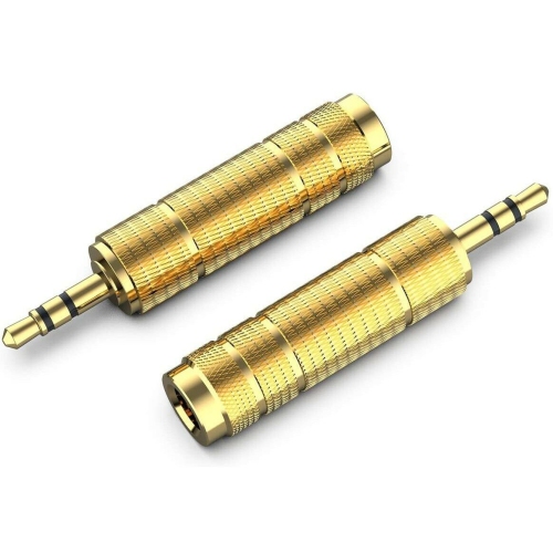 1/8" 3.5mm Male to 6.5mm 1/4" Audio Jack Stereo Headphone Adapter 3.5mm to 6.5mm