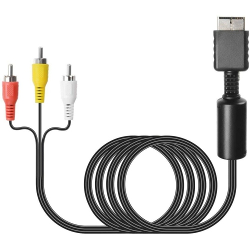Pour PlayStation 2 3 de Sony; Adaptateur audio-vidéo composite AV PS2 PS1 RCA pour PS3